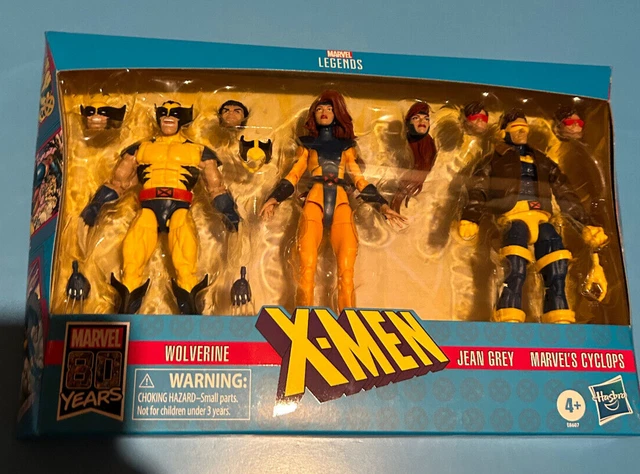 MARVEL LEGENDS X-MEN LOVE TRIANGLE 3-Pack: WOLVERINE CYCLOPS JEAN GREY ...