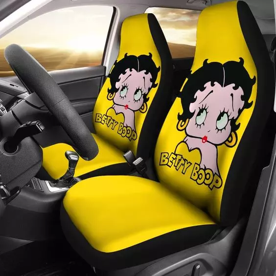 Cute Betty Boop Cartoon Fan Gift Car Seat Covers (set of 2)