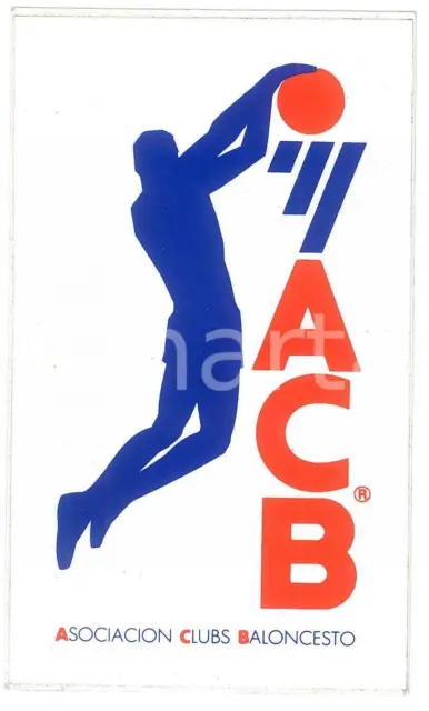 1985 ca ESPANA Liga ACB Asociacion Clubs Baloncesto - Sticker 6x11 cM