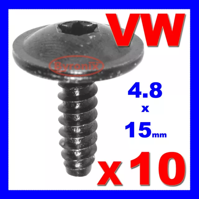 VW AUDI ARC DE ROUE INTÉRIEUR DOUBLURE ÉCLABOUSSURE VIS TORX AUTO-TAPPING 4,8 x 15 mm