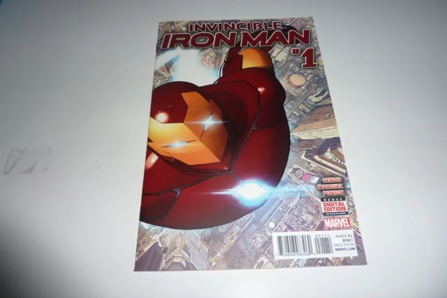 INVINCIBLE IRON MAN #1 Marvel Comics 2015 Bendis Reboot NM/NM+ Unread Copy 1st