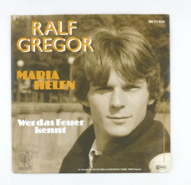 7 " Single Vinyle - Ralf Gregor – Maria Helen - s5132L9