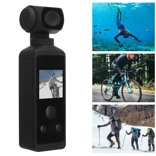 4K Pocket Camera HD 270° Rotatable Anti Shaking Wifi with Mic Clip for Outdoor