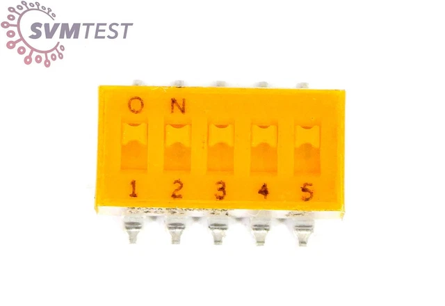 Grayhill Inc. 90HBW05P Dip Switch SPST 5 Position Surface Mount