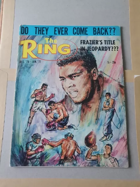 Vintage Boxing The Ring Magazine 1970-1971 December-January (TRM.B8)