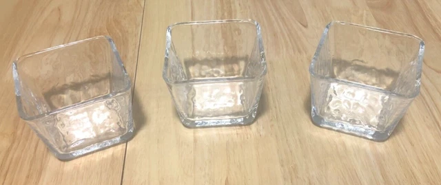 Southern Living at Home Somerset Trio Set of 3 Bowls with Box Wavy Dimpled Glass