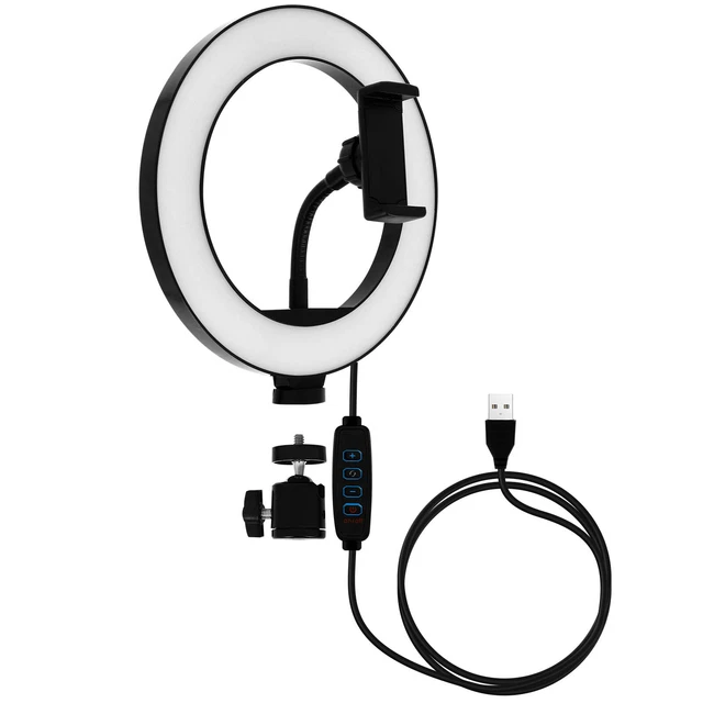 Ring Light 26cm Power 10W Flexible Rotating Phone Holder BD2606 LinQ