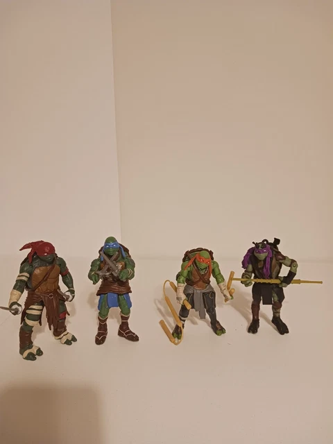 Teenage Mutant Ninja Turtles Action Figures TMNT Movie 2014 Playmates Lot of 4