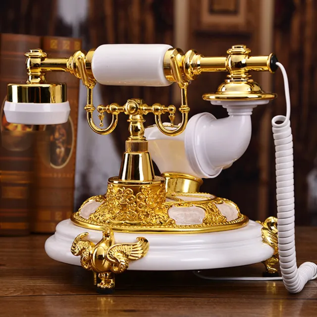 Teléfono vintage, escritorio retro antiguo teléfono, sonido claro botón  grande/alta definición calidad de sonido para el hogar/oficina