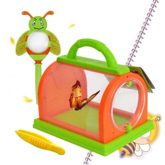 1 Set Bungalow Insect Catching Kit Toys Insect Cage With Carrying