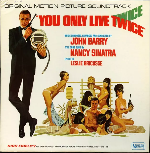 VINYL LP John Barry - You Only Live Twice S/K James Bond 007 Mono 1st PR NM