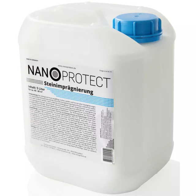 Nanoprotect Steinimprägnierung | Steinversiegelung | Profi Qualität | 5 Liter