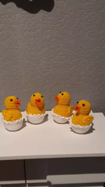 AMIGURUMI *gehäkeltes Küken 🐣 in Eierschale ,süßes Ostergeschenk/  Deko 2