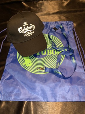 Carlsberg Tuborg Gadget Cappello Portachiavi Laccetto Sacchetta Lotto 