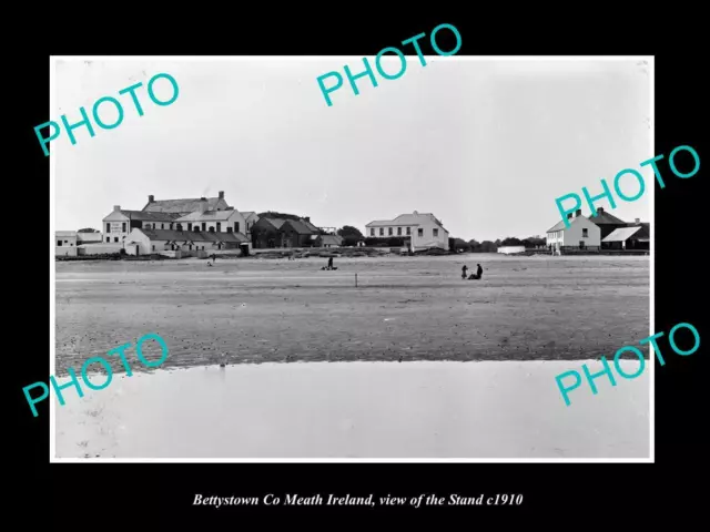 OLD POSTCARD SIZE PHOTO OF BETTYSTOWN MEATH IRELAND VIEW OF THE STRAND c1910 1