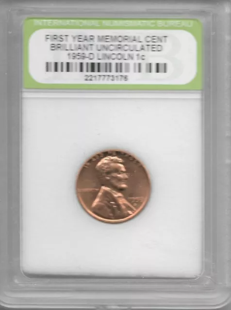Rare Old USA Liberty 1959 Lincoln Penny Uncirculated US Collection Coin LOT:AA49