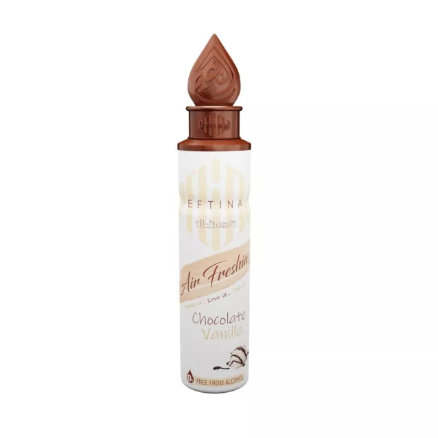 Aire Refrescante EFTINA de Al-Nuaim | Sin Alcohol | 250 ml (Chocolate Vainilla)