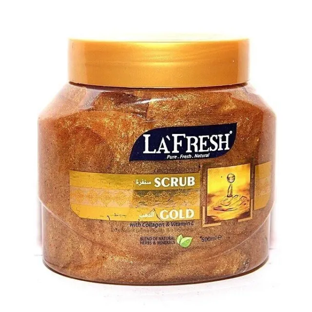 La Fresh Gold Scrub viso e corpo con collagene e vitamina E Pure Glow Face 500ml