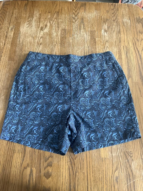 Mack Weldon Shorts Mens Extra Large XL Blue 4 Way Active Stretch Workout Gym