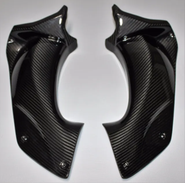 2006-2011 Kawasaki Ninja ZX-14 ZZR1400 Dash Airduct Covers - 100% Carbon Fiber