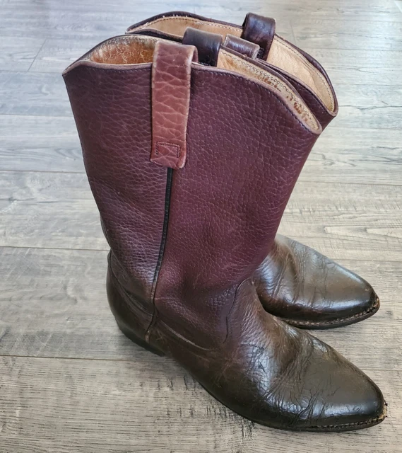 BROWNING USA DISTRESSED Vintage Cowboy Boots Men's 9.5 Brown Ombre