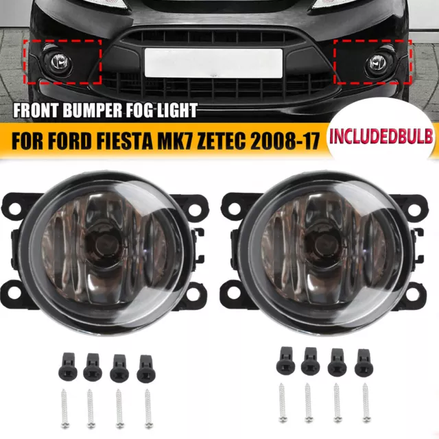 2X For Ford Fiesta MK7 Zetec 2008-2017 Front Bumper Fog Lamp Light  Bulb1209177