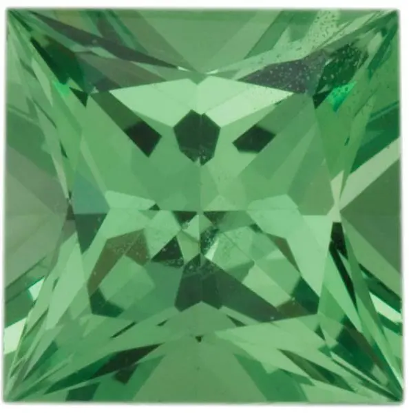 Natural Fine Mint Green Tsavorite - Square Princess - East Africa - AAA Grade