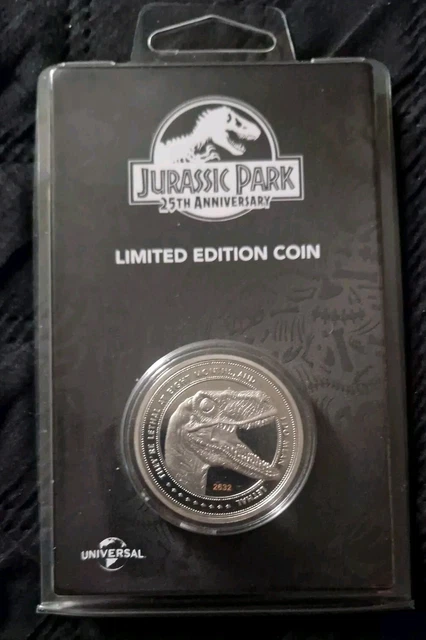 Pièce Jurassic Park Silver Édition Limitée A-23 ZBox Exclusive Raptor