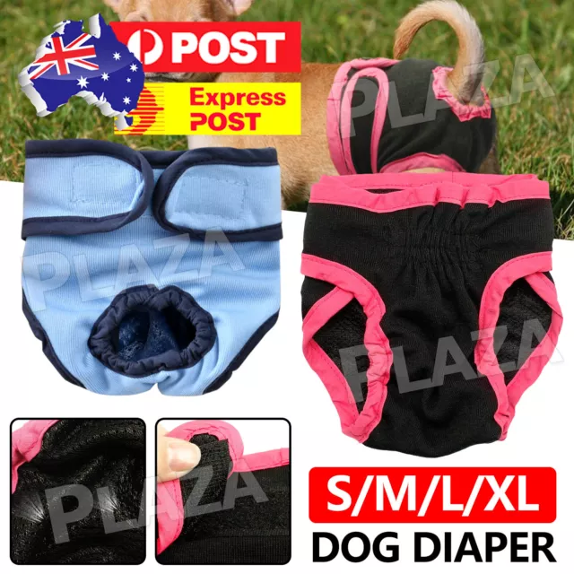 Male / Female Dog Puppy Nappy Diapers Belly Wrap Band Sanitary Pants Underpants