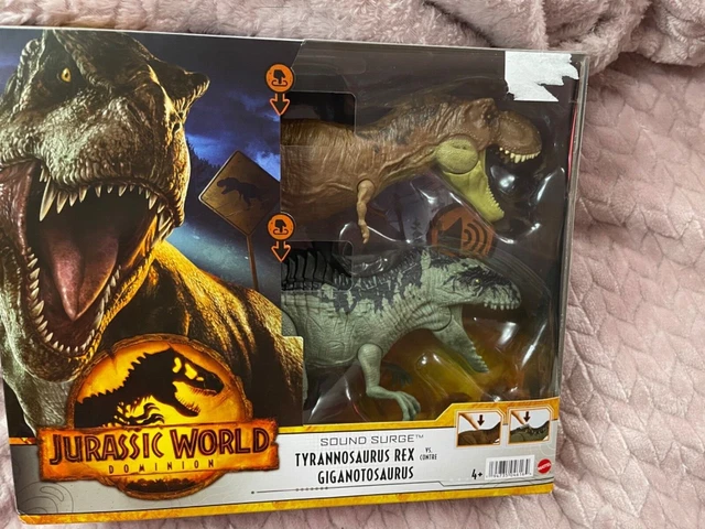 JURASSIC WORLD DOMINION Tyrannosaurus Rex vs Giganotosaurus Sound Surge