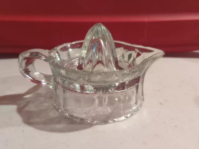 Juicer Reamer Pulper Orange Juice  Clear Glass Patented January 6th 1909