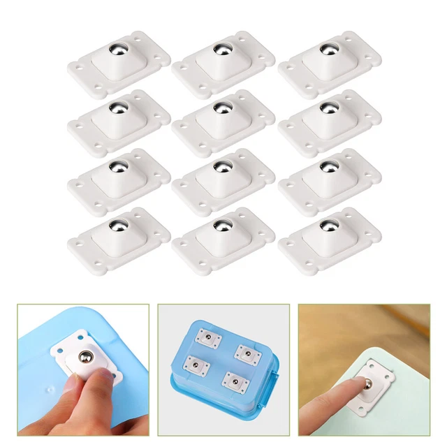 12 Pcs Ruota Inferiore Puleggia Appiccicosa Ruote Piroettanti Utensili