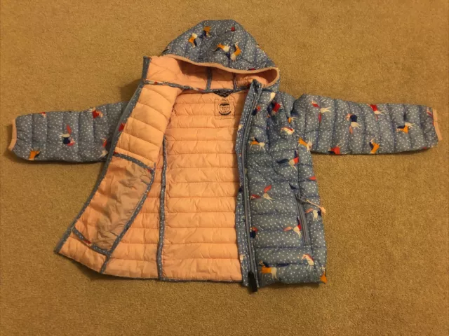 Joules Girls Jacket Pack Away! Bellissimi unicorni taglia 6 anni 2