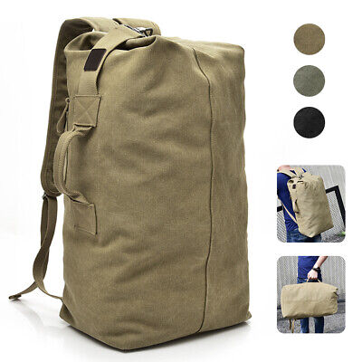 25L 35L Men's Canvas Backpack Shoulder Bag Sports Travel Duffle Handbag Luggage