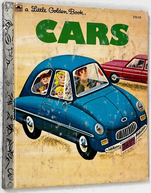 Vintage 1979 A Little Golden Book CARS Golden Press 210-53 By Bob Ottum