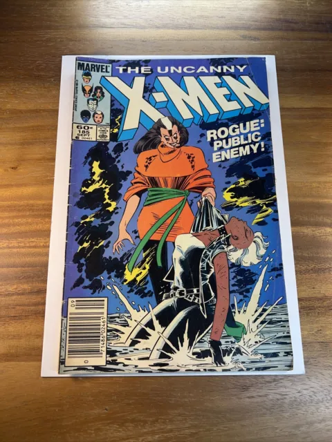 Uncanny X-Men 185 Marvel 1984 Newsstand Mid- Low Grade