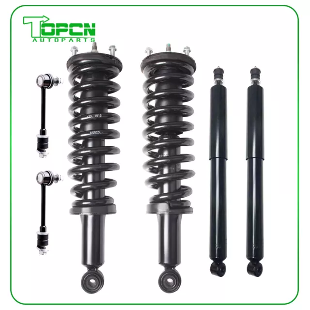 Front Rear Struts Shock Absorbers Sway Bar Links For 2000-2002 Toyota Tundra 4WD