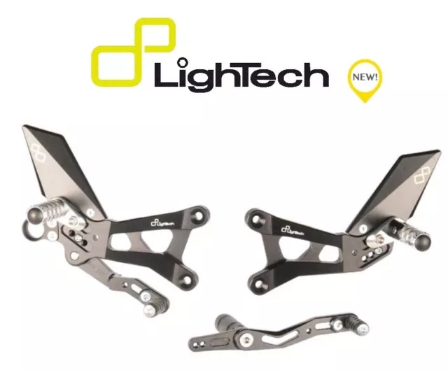 Lightech Pedane Arretrate Regolabili Snodo Fisso Yamaha R6 2017-2023