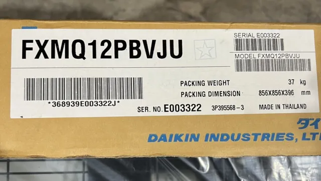 Daikin 1.0-Ton DC Ducted Concealed Ceiling (FXMQ12PBVJU) (NEW)