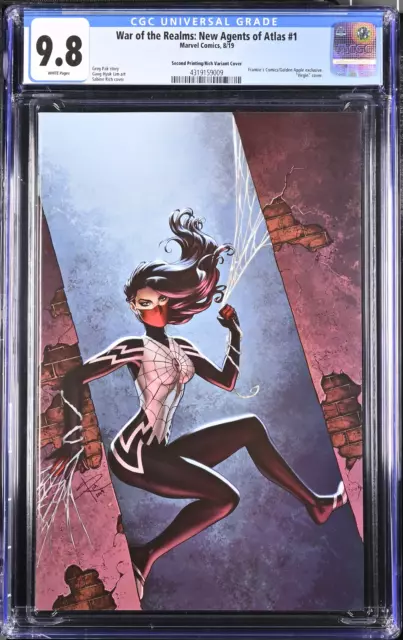 War of the Realms: New Agents of Atlas #1 Second Print Rich Variant ~ CGC 9.8 WP War of the Realms: New Agents of Atlas #1 Second Print Rich Variant ~ CGC 9.8 WP