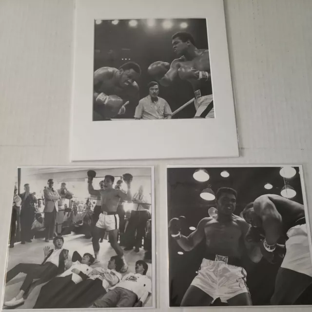 3 Muhammad Ali 6" X6"  Picture Celebrity Prints  1 framed as shown