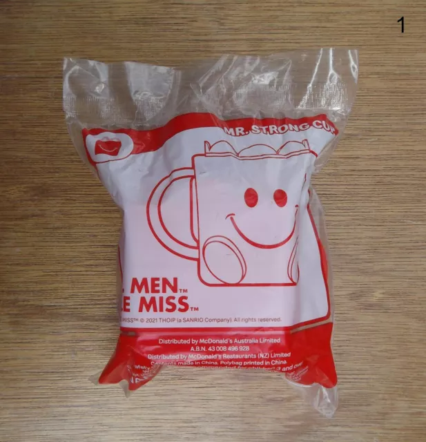 2021 McDonald’s Happy Meal Toy sealed Mr Men Little Miss - Mr Strong Cup