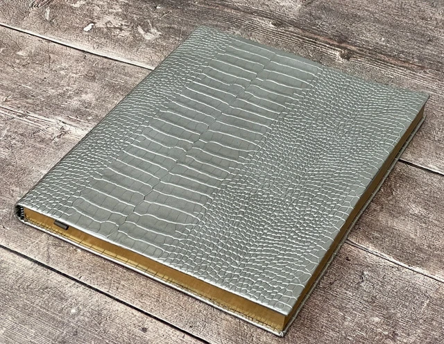 SMYTHSON SILVER MARA Portobello Notebook £149.95 - PicClick UK 