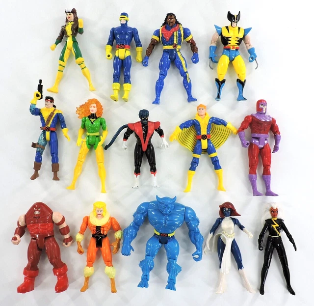 M525 Vintage 90's ToyBiz Marvel X-Men Action Figures Loose Lot of 14