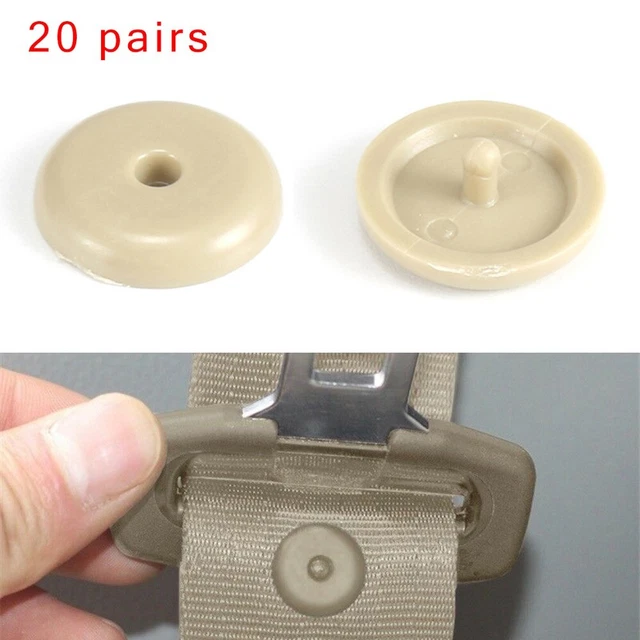 Lot De 4 Paires De Clips Pour Ceinture De Sécurité - Anti-glisse, Noir, Facile à Installer