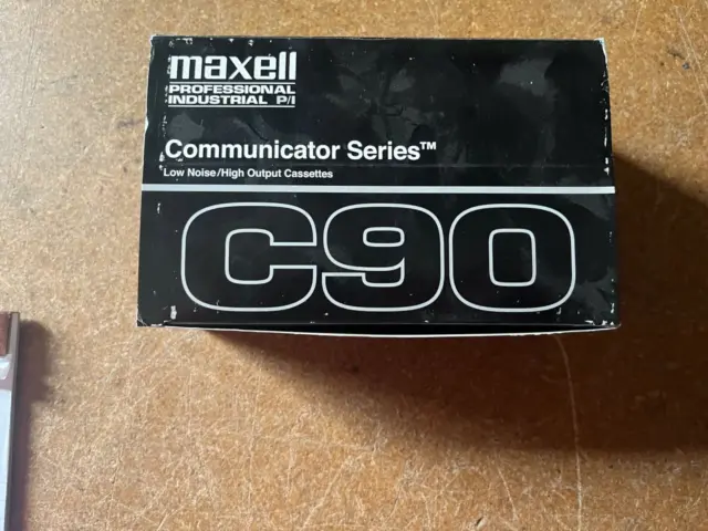 New - Maxell Professional Industrial Communicator Series C90 Cassettes - 10 Pack