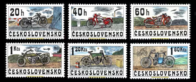 EBS Czechoslovakia 1975 - Czechoslovak Motorcycles - Michel 2272-2277 - MNH**