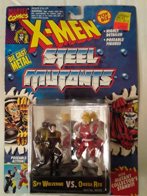 ToyBiz Marvel X-Men Steel Mutants: "Spy Wolverine" vs "Omega Red" Action Figure