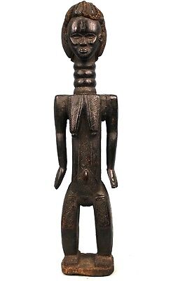 Art African Arts First - Statue Dan - Wood & Fibres Vegetable - 46,5 CMS