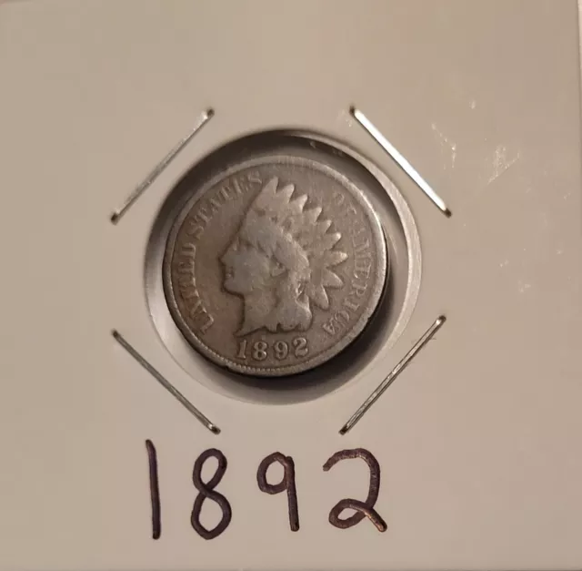 1892 Indian Head Penny 1C